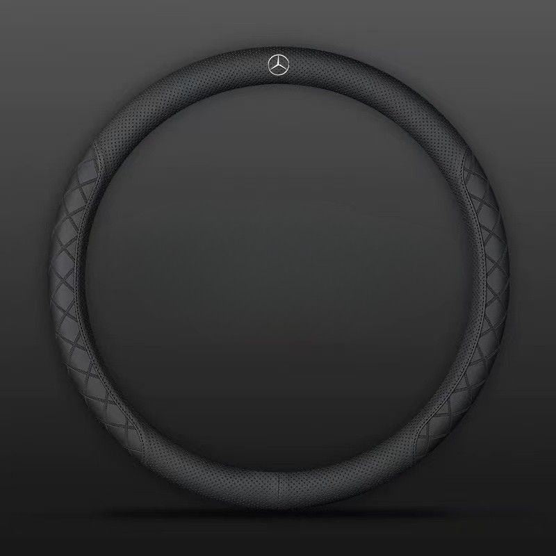 Load image into Gallery viewer, Mercedes-Benz PU Leather Steering Wheel Cover with Heat-Pressed Embossed Texture For C260L, GLB220, GLC, GLE350, GLA200, E300L