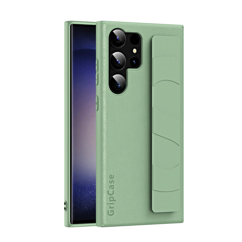 Load image into Gallery viewer, Samsung Galaxy S22/Plus/Ultra - Skin-friendly Shockproof Leather Case With Elastic Wristband - i-Station Mobile Phone & Electronic Device Repair and Accessories