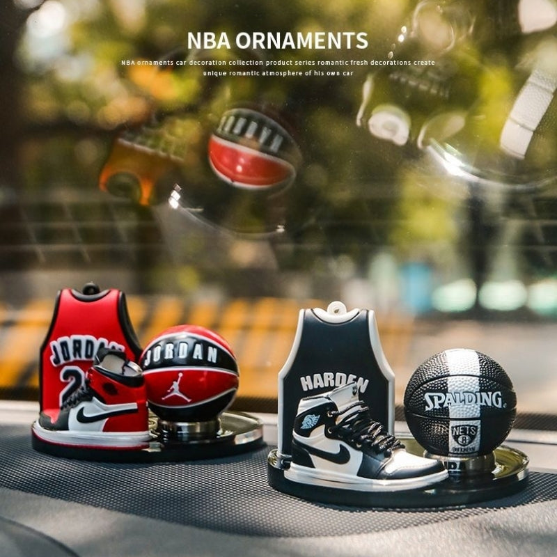 Load image into Gallery viewer, Car Dashboard Ornament Set Creative NBA Basketball Star Themed with Matching Interior Mat - i-Station Mobile Phone & Electronic Device Repair and Accessories