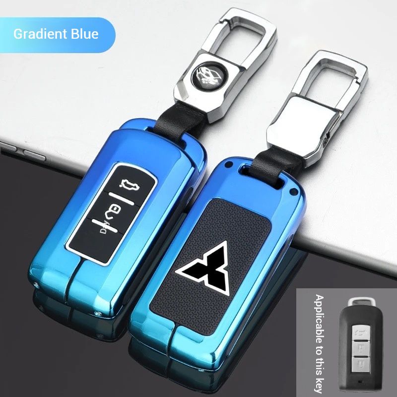 Load image into Gallery viewer, Mitsubishi Zinc Alloy + Silicone Car Key Fob Case Cover For Outlander, Eclipse Cross, ASX, Pajero, Lancer - i-Station Mobile Phone & Electronic Device Repair and Accessories