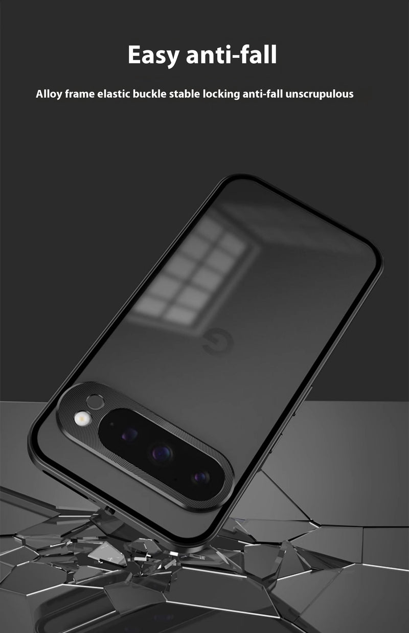 Load image into Gallery viewer, Google Pixel 9/Pro/Pro XL - Full Cover Metal Frame Shockproof Matte Case - i-Station Mobile Phone & Electronic Device Repair and Accessories