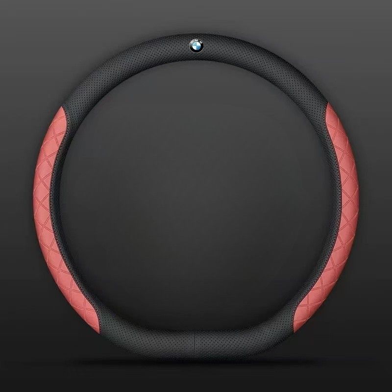 Load image into Gallery viewer, BMW PU Leather Steering Wheel Cover with Heat-Pressed Embossed Texture For 5 Series (530), 3 Series, 7 Series, 1 Series, X1, X2, X3, X4, X5, i3, iX3 - i-Station Mobile Phone & Electronic Device Repair and Accessories