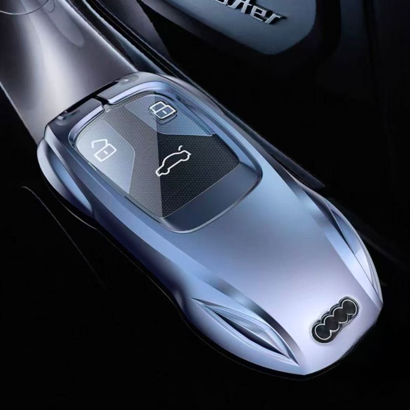 Load image into Gallery viewer, Audi Zinc Alloy Silicone Car Key Fob Case Cover For A3 For A4, A5, Q3, Q7, Audi TT - i-Station Mobile Phone & Electronic Device Repair and Accessories