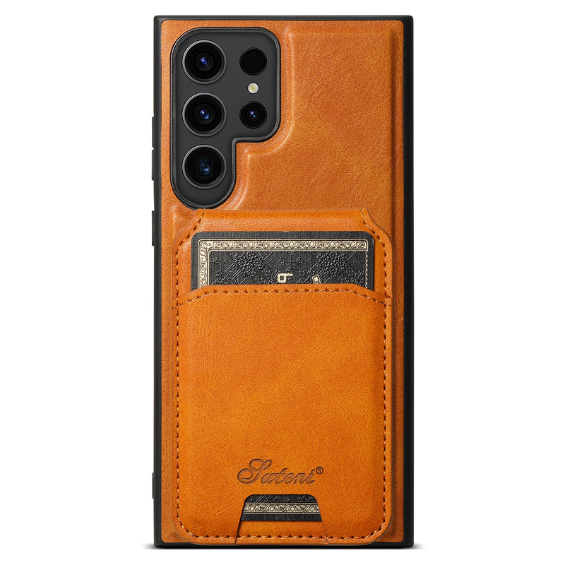 Load image into Gallery viewer, Samsung Galaxy S22/Plus/Ultra - Business Detachable Magnetic Leather Card Holder Stand Case - i-Station Mobile Phone & Electronic Device Repair and Accessories