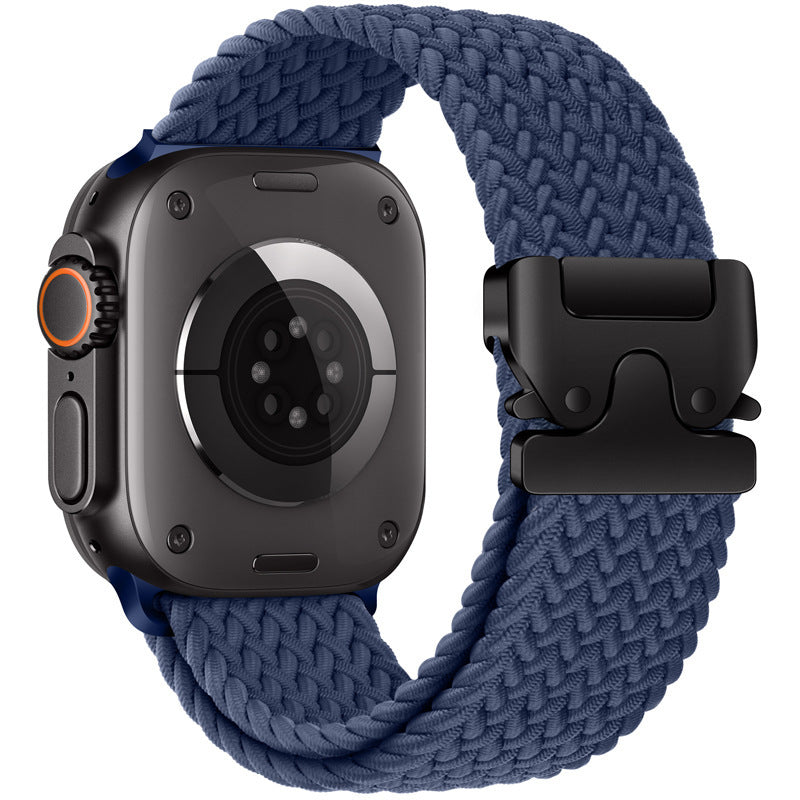 Load image into Gallery viewer, Apple Watch Series 1/2/3/4/5/6/SE/7/8/9/10/Ultra - Parachute Buckle Nylon Braided Loop Watch Band - i-Station Mobile Phone & Electronic Device Repair and Accessories