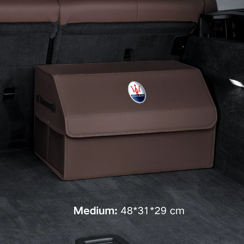 Load image into Gallery viewer, Maserati Microfiber Leather Car Trunk Storage Box for Quattroporte, Ghibli, Levante, Grecale
