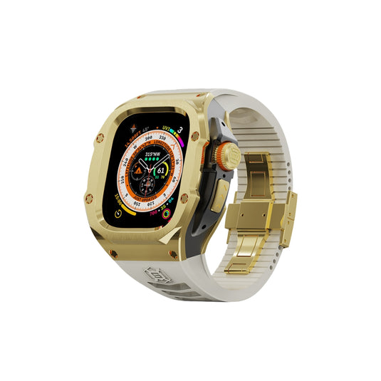 Apple Watch Series 7/8/9/Ultra - Mechanical Metal Stainless Steel Heavy Duty Series Watch Case - i-Station Mobile Phone & Electronic Device Repair and Accessories