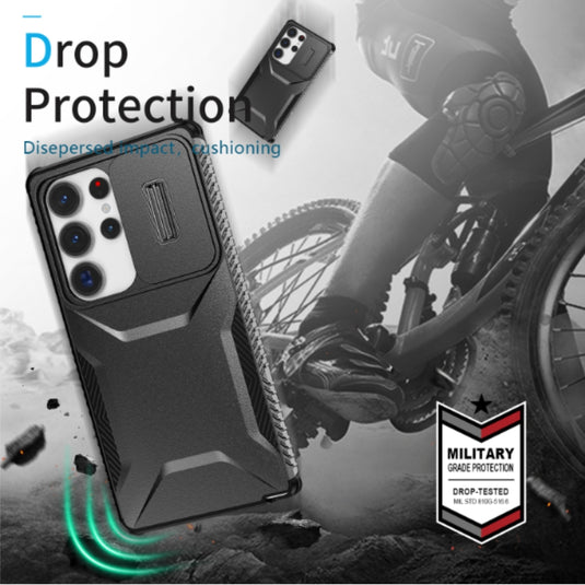 Samsung Galaxy A25 5G (SM-A256) - Anti-slip Sliding Window Heavy Duty Series Case - i-Station Mobile Phone & Electronic Device Repair and Accessories