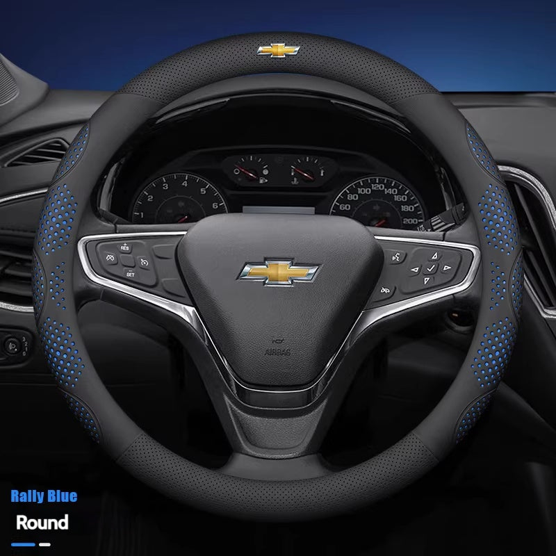 Load image into Gallery viewer, Chevrolet Genuine Leather Steering Wheel Cover For Cavalier, Monza, Volando, Malibu XL, Equinox, Cruze - i-Station Mobile Phone & Electronic Device Repair and Accessories