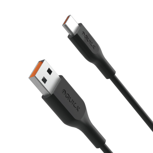 iQuick PVC USB-A to USB-C Fast Charging Cable 1M - i-Station Mobile Phone & Electronic Device Repair and Accessories