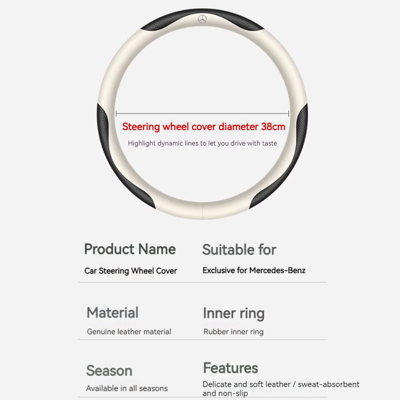Load image into Gallery viewer, Mercedes-Benz Skin-friendly & Breathable Steering Wheel Cover For C260L, E300L, A180L, GLA/GLB, GLC, CLA