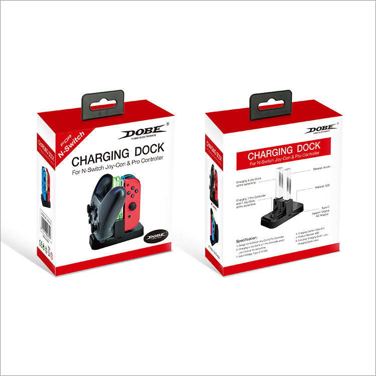 Load image into Gallery viewer, Nintendo Switch Joy-con Pro Colorful LED Charging Station Holder with Cable - Polar Tech Australia