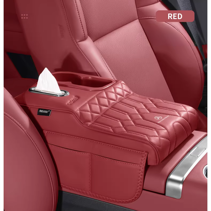 Load image into Gallery viewer, Mercedes-Benz Car Multi-Functional Leather Armrest Box Heightening Pad for A-Class, C-Class, E-Class, S-Class, GLA, GLB, GLC, GLE