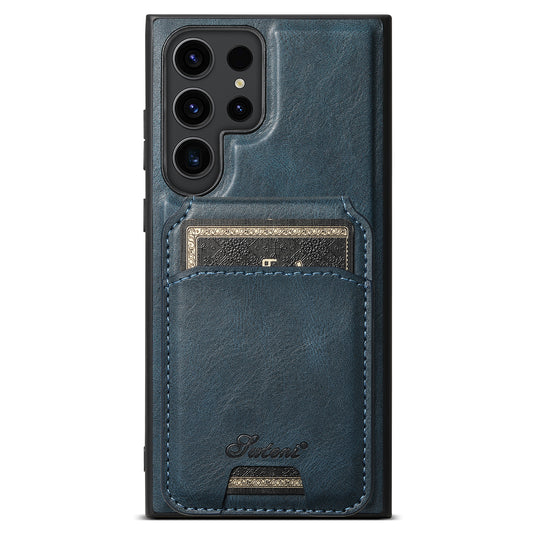 Samsung Galaxy S22/Plus/Ultra - Business Detachable Magnetic Leather Card Holder Stand Case - i-Station Mobile Phone & Electronic Device Repair and Accessories