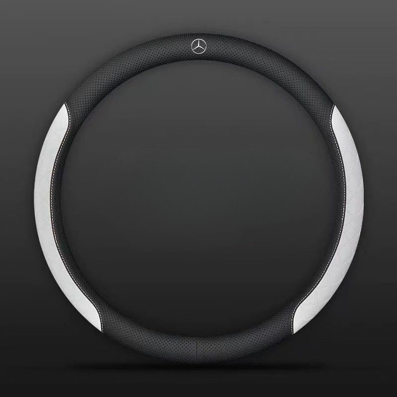 Load image into Gallery viewer, Mercedes-Benz PU Leather Steering Wheel Cover with Heat-Pressed Embossed Texture For C260L, GLB220, GLC, GLE350, GLA200, E300L