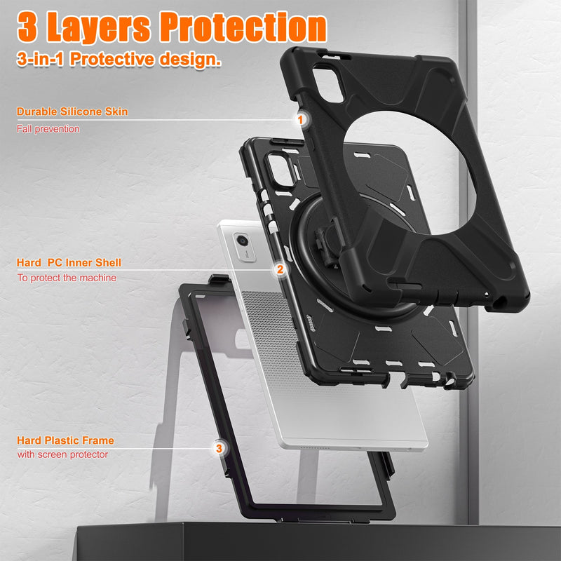 Load image into Gallery viewer, Lenovo Tab M8 2023 (4th Gen) (TB300XU, TB300FU) 360 Rotation Heavy Duty Kid Friendly Handle Case - Polar Tech Australia