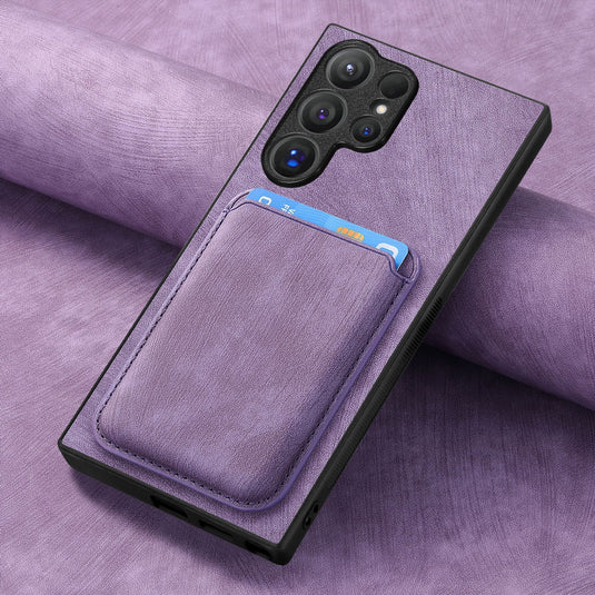 Samsung Galaxy A55 5G (SM-A556) - Business Shockproof Magnetic Attraction Leather Wallet Series Case - i-Station Mobile Phone & Electronic Device Repair and Accessories