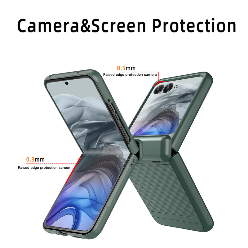 Load image into Gallery viewer, Motorola Moto Razr 60/Ultra Hinge Grid Anti-drop Protective Case - i-Station Mobile Phone & Electronic Device Repair and Accessories