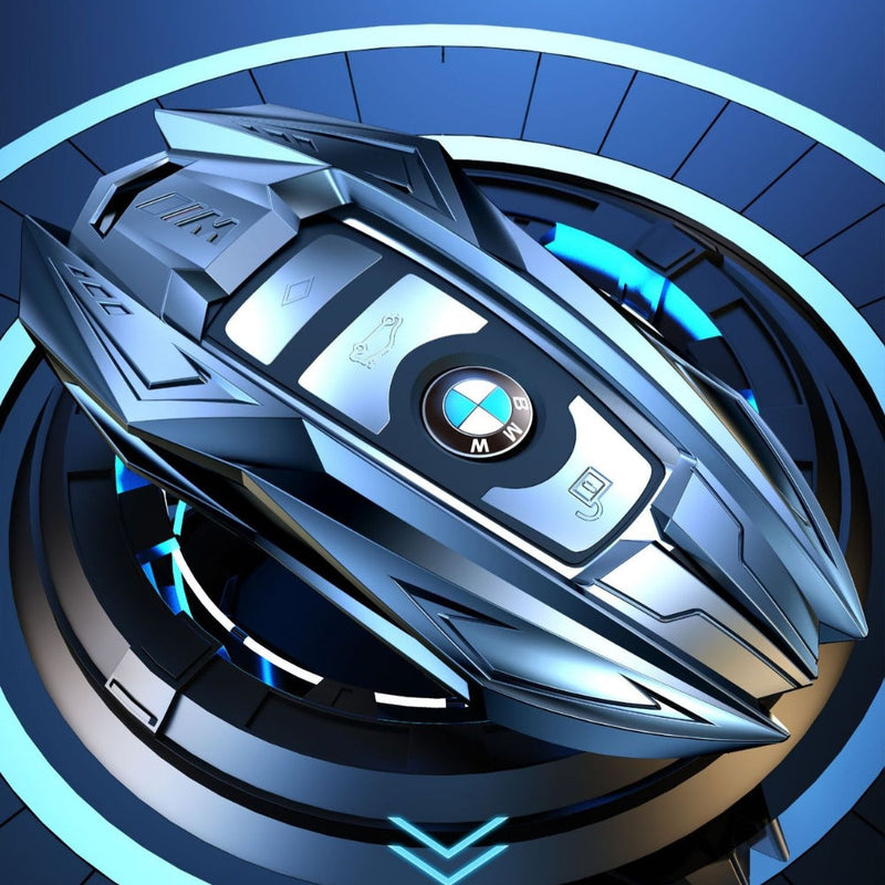 Load image into Gallery viewer, BMW Mecha Style Zinc Alloy Car Key Fob Case Cover For 1, 3, 5, 7 Series,X1, X3, X5, X6, X7 - i-Station Mobile Phone & Electronic Device Repair and Accessories