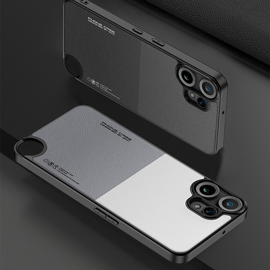 Nothing CMF Phone 2 Pro - Two-Tone PU Leather Protective Essential Case - i-Station Mobile Phone & Electronic Device Repair and Accessories