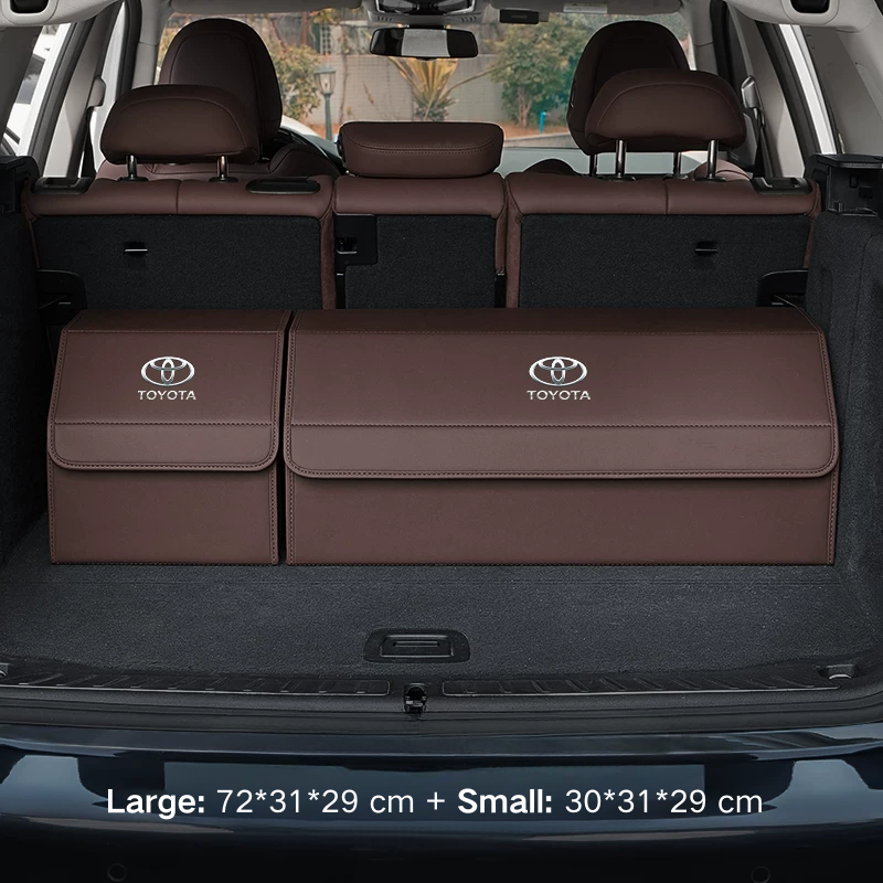 Load image into Gallery viewer, Toyota Microfiber Leather Car Trunk Storage Box for Highlander, Camry, Avalon, RAV4, Venza, Corolla, Prado, Land Cruiser