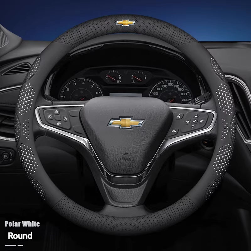 Load image into Gallery viewer, Chevrolet Genuine Leather Steering Wheel Cover For Cavalier, Monza, Volando, Malibu XL, Equinox, Cruze - i-Station Mobile Phone & Electronic Device Repair and Accessories