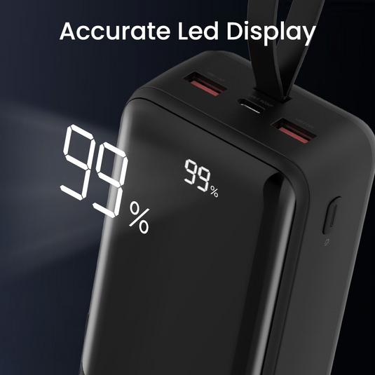 iQuick POWER SQUARE 0 Digital Display Power Bank 30000mAh 22.5W - i-Station Mobile Phone & Electronic Device Repair and Accessories