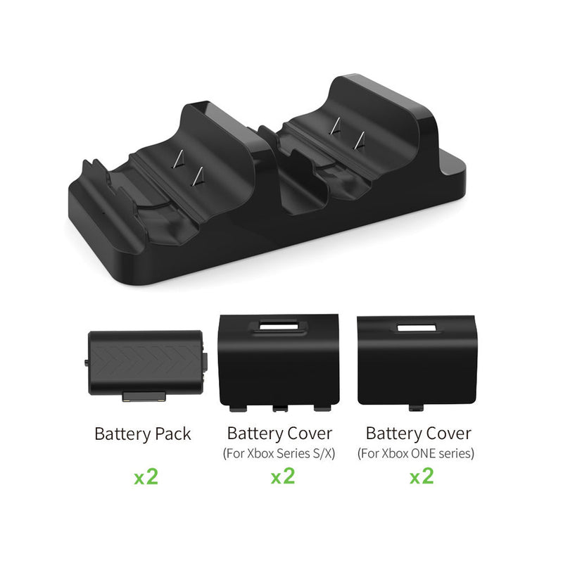 Load image into Gallery viewer, Xbox Series S / X Controller Charging Dock Dual Gamepad Charging Stand with Dual Battery Pack - Polar Tech Australia
