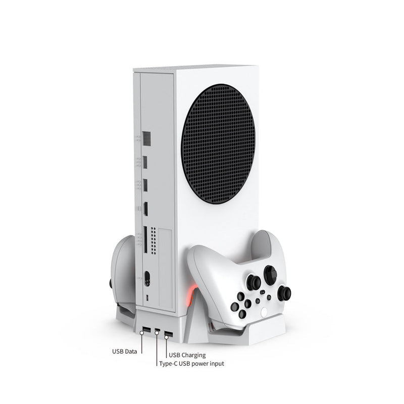 Load image into Gallery viewer, Xbox Series S - Cooling Fan Charging  Vertical Stand Dual Controller Charging Base - Polar Tech Australia