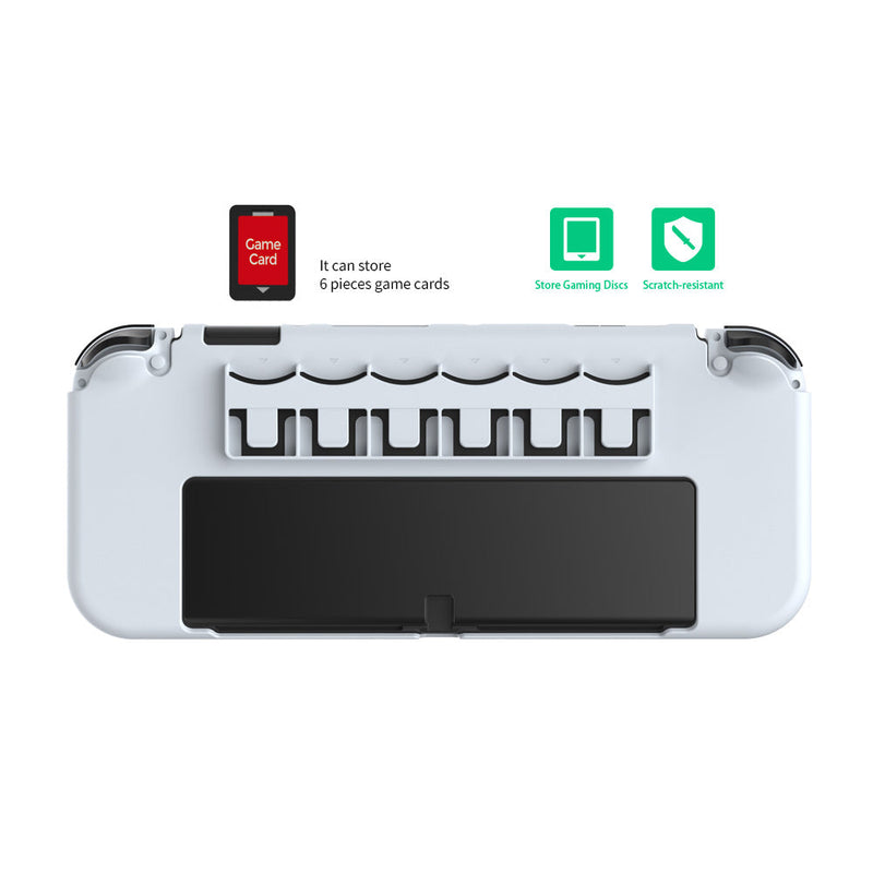 Load image into Gallery viewer, Switch OLED Integrated Protective Shell with 6 Game Card Slots Full Protection Cover - Polar Tech Australia