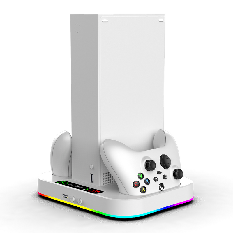 Load image into Gallery viewer, Xbox Series S Charging Dock Cooling Fan Controller Charger Base Station with 2x1400mAh Battery - Polar Tech Australia