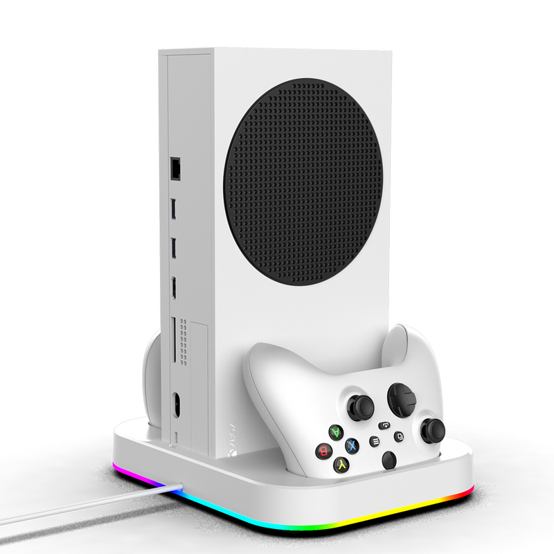 Load image into Gallery viewer, Xbox Series S Charging Dock Cooling Fan Controller Charger Base Station with 2x1400mAh Battery - Polar Tech Australia