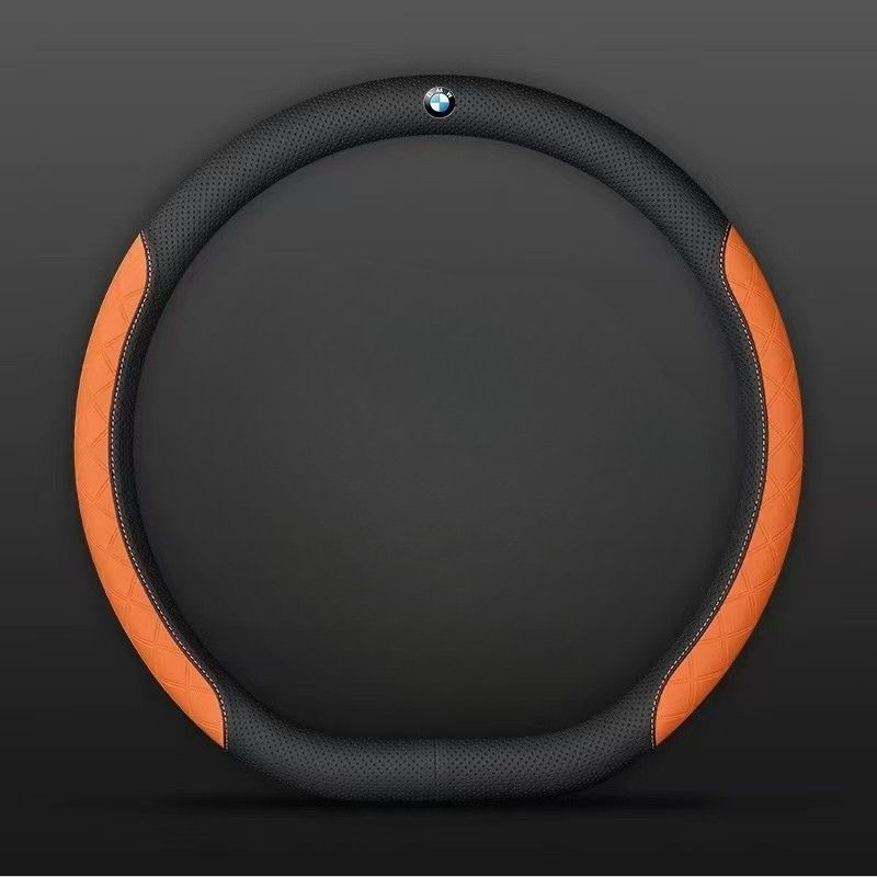 Load image into Gallery viewer, BMW PU Leather Steering Wheel Cover with Heat-Pressed Embossed Texture For 5 Series (530), 3 Series, 7 Series, 1 Series, X1, X2, X3, X4, X5, i3, iX3 - i-Station Mobile Phone & Electronic Device Repair and Accessories