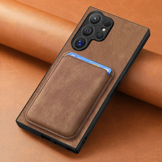 Samsung Galaxy A55 5G (SM-A556) - Business Shockproof Magnetic Attraction Leather Wallet Series Case - i-Station Mobile Phone & Electronic Device Repair and Accessories