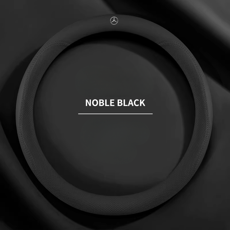 Load image into Gallery viewer, Mercedes-Benz Genuine Leather Breathable Steering Wheel Cover for E300L, C260L, GLC300, S450, GLE450, A200, GLK300