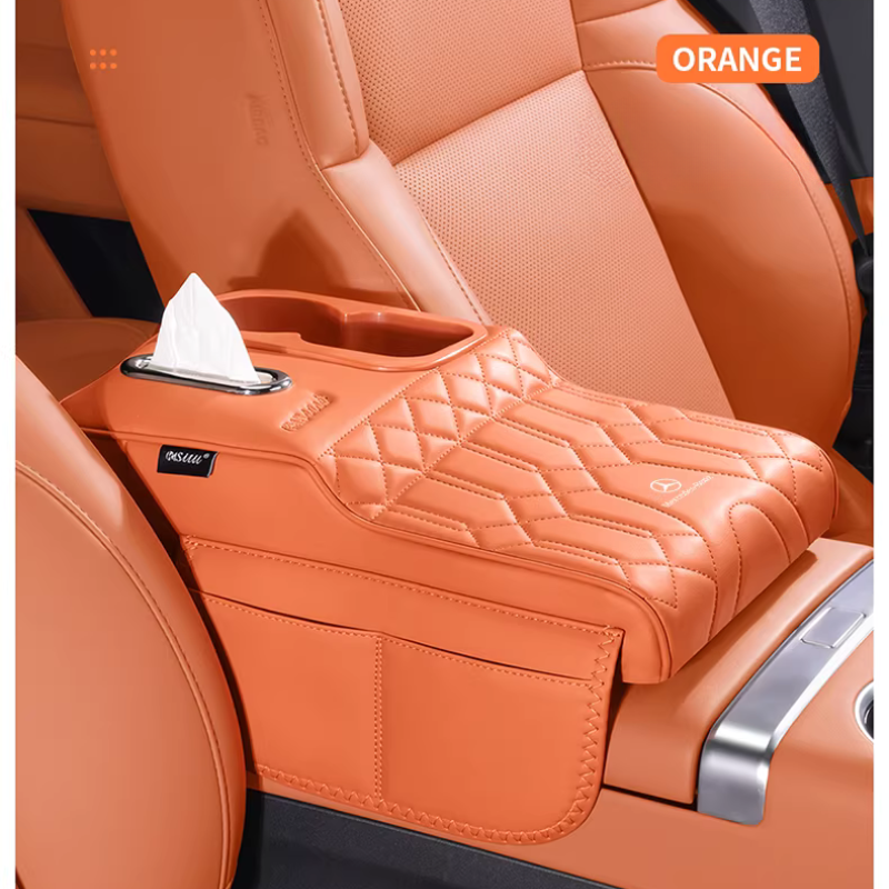 Load image into Gallery viewer, Mercedes-Benz Car Multi-Functional Leather Armrest Box Heightening Pad for A-Class, C-Class, E-Class, S-Class, GLA, GLB, GLC, GLE