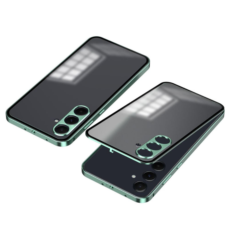 Load image into Gallery viewer, Sony Xperia 1 VI - Snap-on Metal Frame Clear Transparent Tempered Glass Proof Case - i-Station Mobile Phone & Electronic Device Repair and Accessories