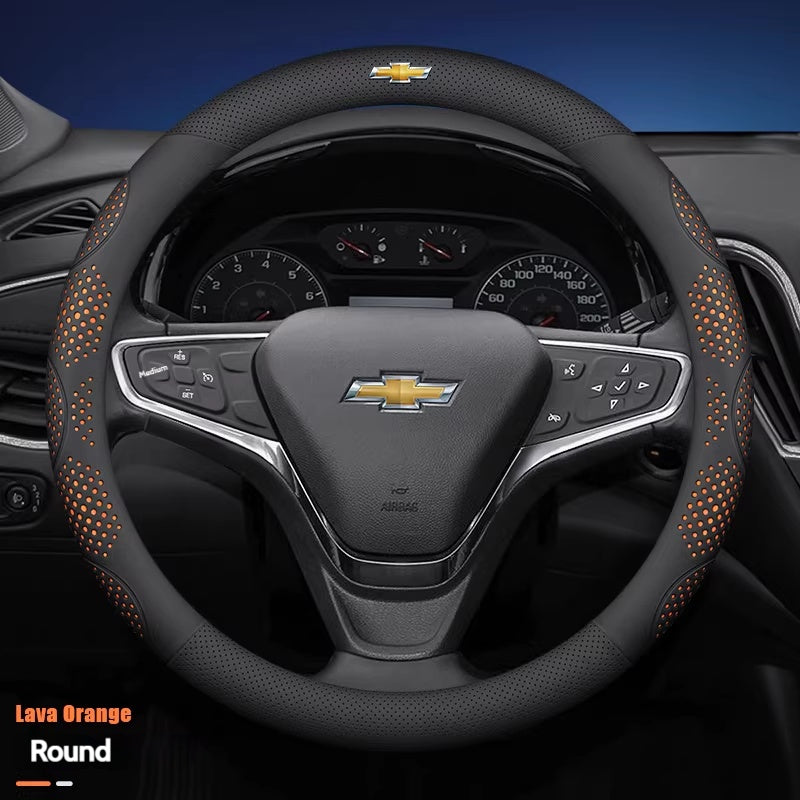 Load image into Gallery viewer, Chevrolet Genuine Leather Steering Wheel Cover For Cavalier, Monza, Volando, Malibu XL, Equinox, Cruze - i-Station Mobile Phone & Electronic Device Repair and Accessories