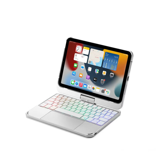 Apple iPad Mini 6/7 8.3'' 6/7th Gen (2021/2024) 360° Rotating Wireless Touchpad Keyboard Flip Cover Case - i-Station Mobile Phone & Electronic Device Repair and Accessories