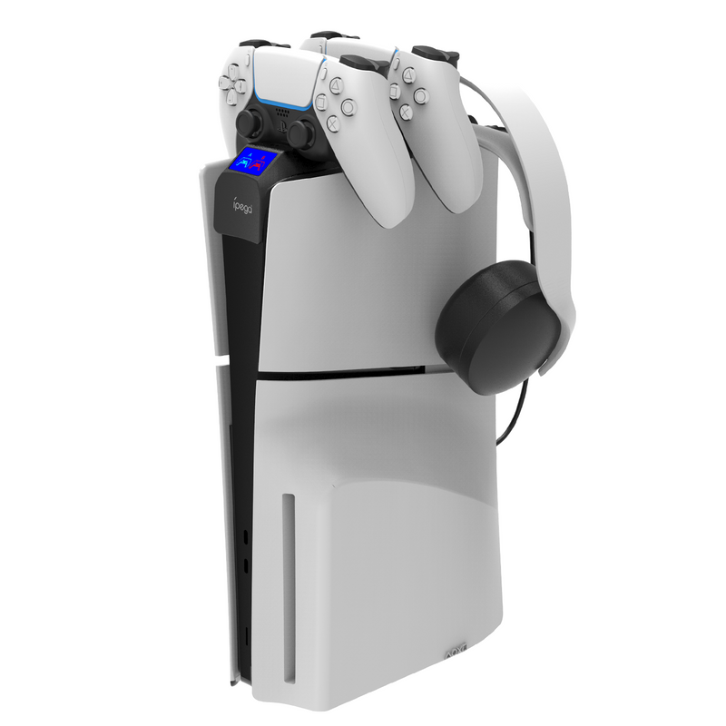 Load image into Gallery viewer, SONY PlayStation PS5 Slim - Rainbow Bridge DualSense Controller Charging Dock Station - Polar Tech Australia