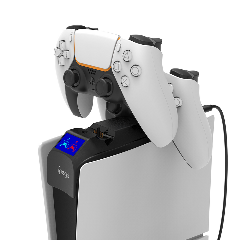 Load image into Gallery viewer, SONY PlayStation PS5 Slim - Rainbow Bridge DualSense Controller Charging Dock Station - Polar Tech Australia