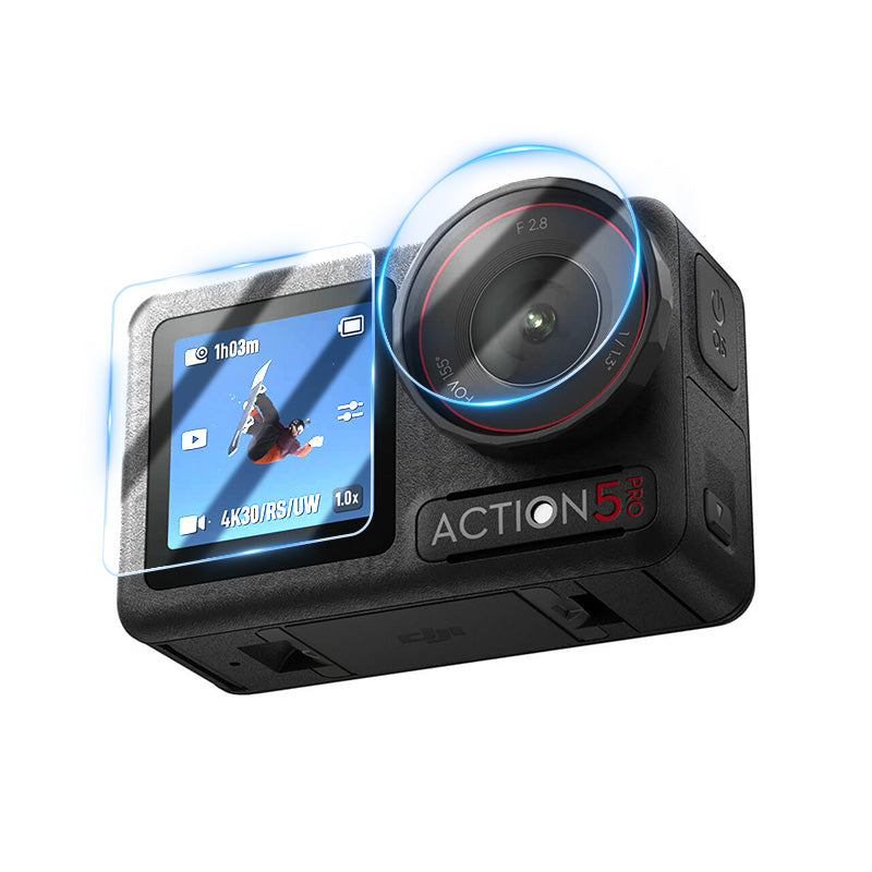 STARTRC Lens and Screen AR Tempered Film for DJI Action 5 Pro - i-Station Mobile Phone & Electronic Device Repair and Accessories