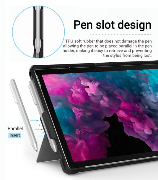 Microsoft Surface Go 1/2/3/4 - Silicone Shockproof Protective Case - i-Station Mobile Phone & Electronic Device Repair and Accessories
