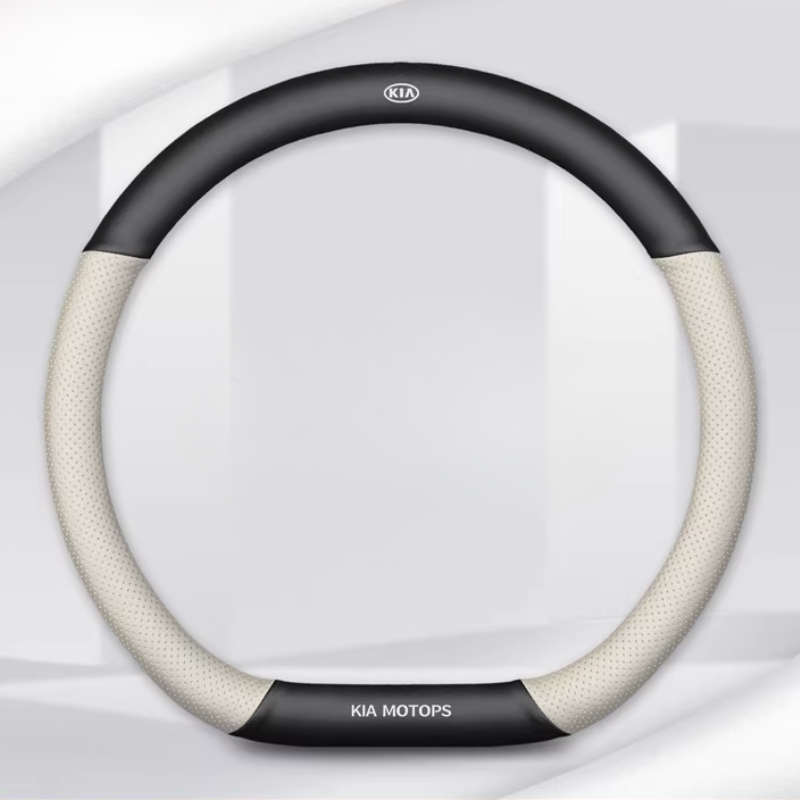 Load image into Gallery viewer, Kia Nappa & Carbon Fiber Car Steering Wheel Covers for K3, K5, K2, Sonet, Sportage, Seltos, KX3, Stonic, K4, KX5, Pegas, EV5