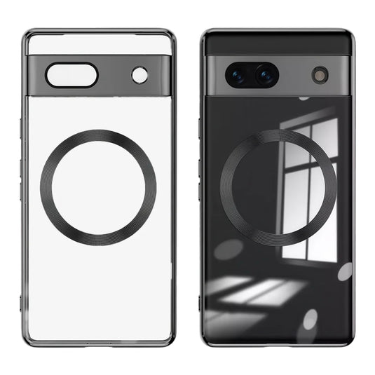 Google Pixel 7A - Ultra Thin Transparent Magnetic Soft Case - i-Station Mobile Phone & Electronic Device Repair and Accessories