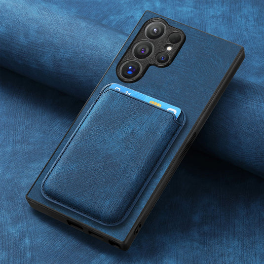 Samsung Galaxy A55 5G (SM-A556) - Business Shockproof Magnetic Attraction Leather Wallet Series Case - i-Station Mobile Phone & Electronic Device Repair and Accessories