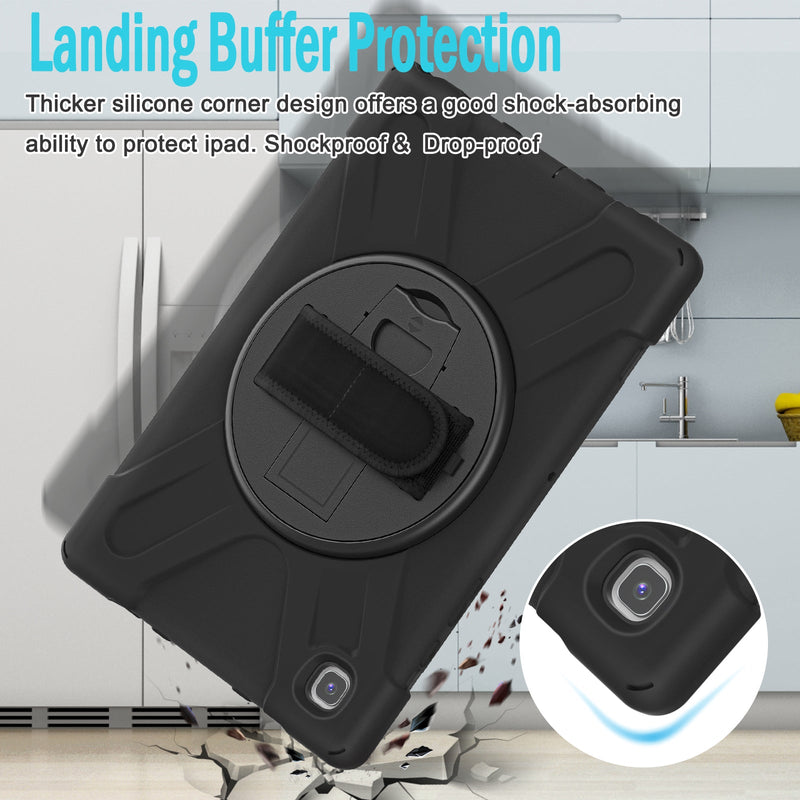 Load image into Gallery viewer, Samsung Galaxy Tab A 10.1" 2019 (T510/T515) Heavy Duty 360 Degree Rotate Stand Hand Strap Case - Polar Tech Australia