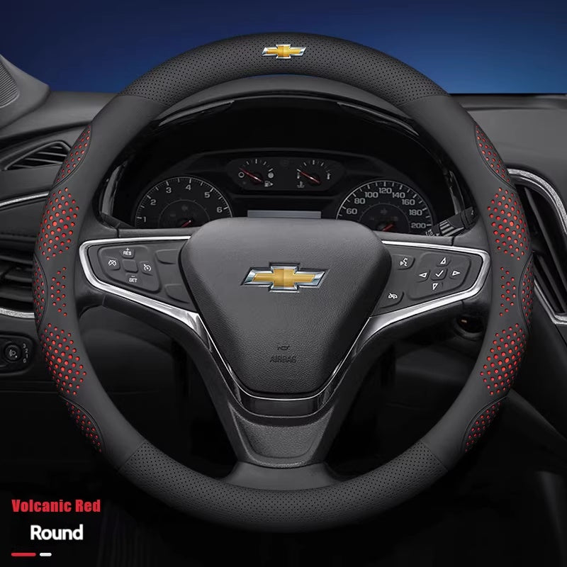 Load image into Gallery viewer, Chevrolet Genuine Leather Steering Wheel Cover For Cavalier, Monza, Volando, Malibu XL, Equinox, Cruze - i-Station Mobile Phone & Electronic Device Repair and Accessories