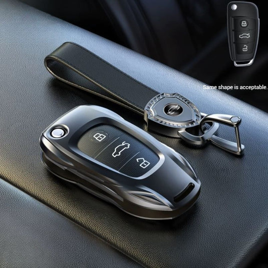 Audi Zinc Alloy Silicone Car Key Fob Case Cover For A3 For A4, A5, Q3, Q7, Audi TT - i-Station Mobile Phone & Electronic Device Repair and Accessories