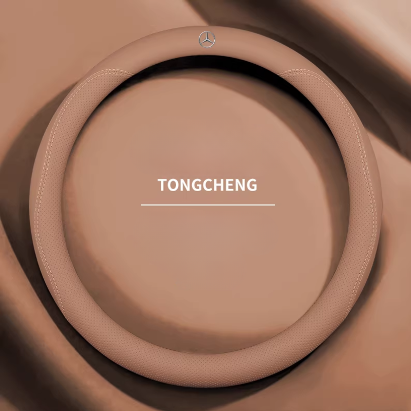 Load image into Gallery viewer, Mercedes-Benz Genuine Leather Breathable Steering Wheel Cover for E300L, C260L, GLC300, S450, GLE450, A200, GLK300